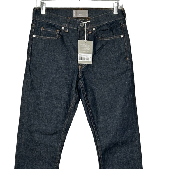 Everlane Men’s The Slim Fit Dark Indigo Wash Jeans 29” x 32” - Picture 4 of 13